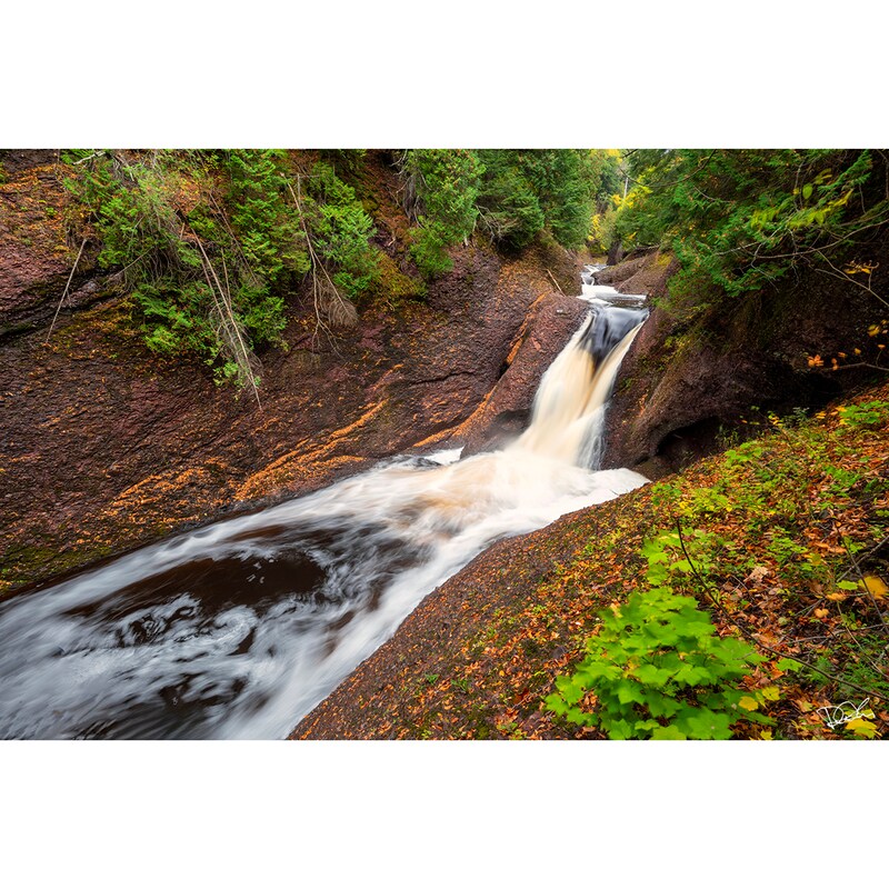 Gorge Falls Color Photography Print Wide Shot